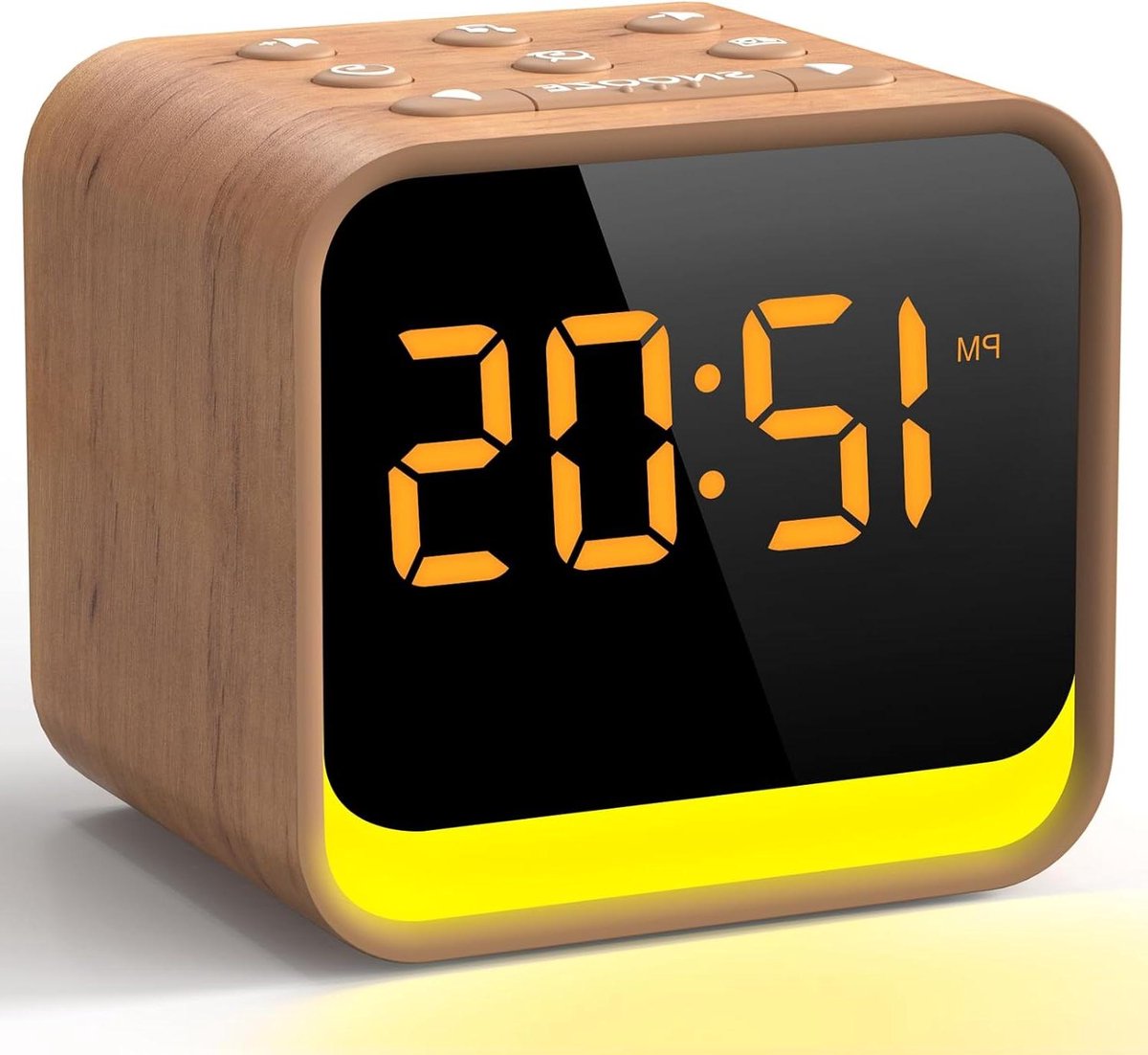 Reacher wekkerradio met white noise machine en nachtlampje